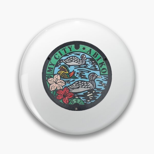 Item preview, Abiko City, Chiba manhole cover designed and sold by blahdeedah.
