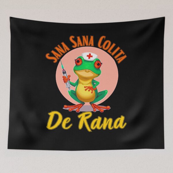 Item preview, Sana Sana Colita De Rana Funny Illustration designed and sold by StaticMood.