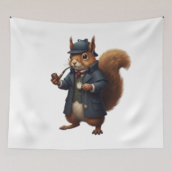 Item preview, The Squirrel Detective: Vintage Sherlock Holmes Style Illustration designed and sold by CHRIST5000.
