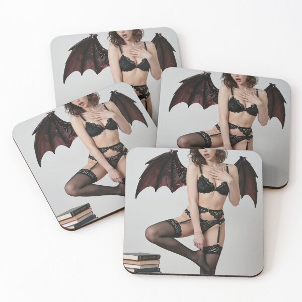 Item preview, Brunette devil introvert with books studio designed and sold by CathryneDelamort.
