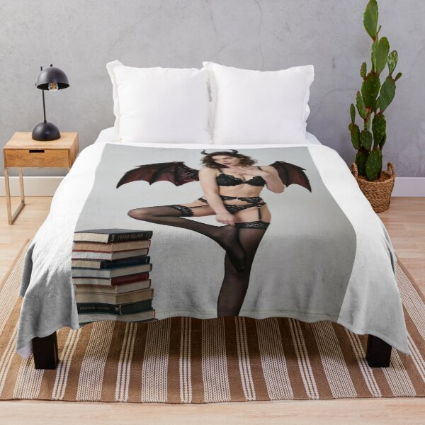 Item preview, Brunette devil introvert with books studio designed and sold by CathryneDelamort.