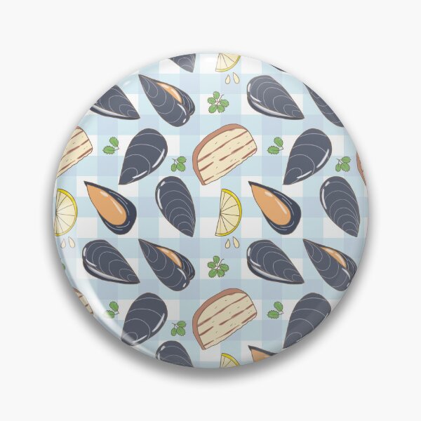 Item preview, Mussels and harbs with ciabatta bread (blue) designed and sold by HarunaMcDesigns.