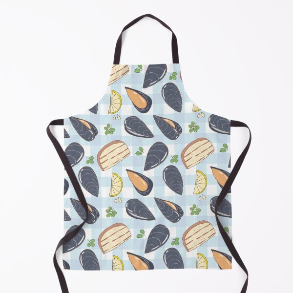 Item preview, Mussels and harbs with ciabatta bread (blue) designed and sold by HarunaMcDesigns.