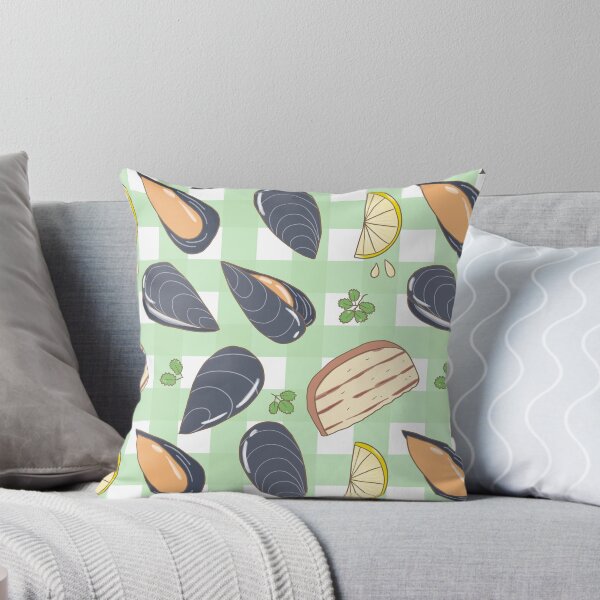 Item preview, Mussels and harbs with ciabatta bread (green) designed and sold by HarunaMcDesigns.