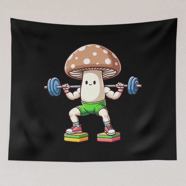 Item preview, Mushroom Muscles — Pumping Iron designed and sold by rodrickusilene.