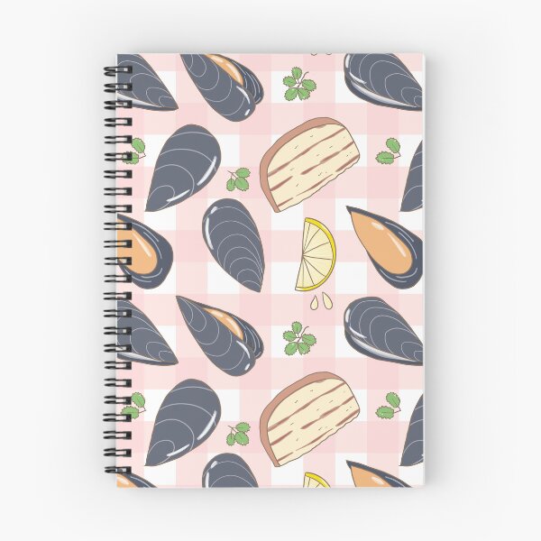 Item preview, Mussels and harbs with ciabatta bread (pink) designed and sold by HarunaMcDesigns.