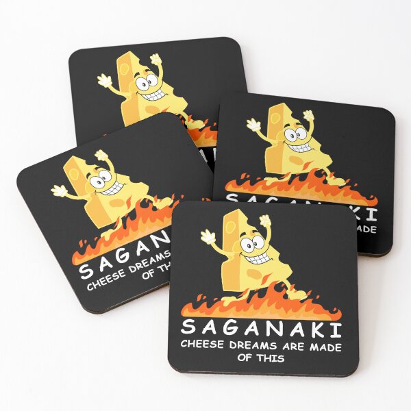 Item preview, Saganaki  - Greece greek food funny design designed and sold by wholigans.