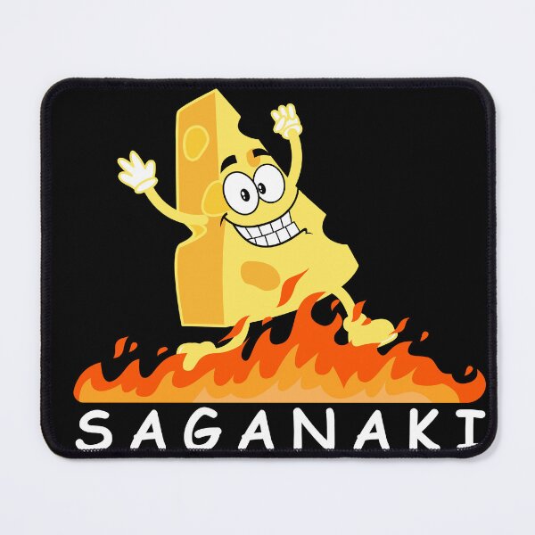 Item preview, Saganaki  - Greece greek food funny design designed and sold by wholigans.