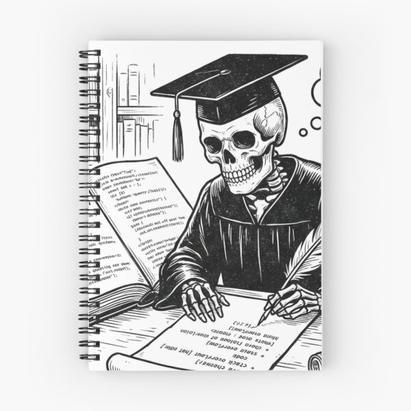 Item preview, Funny Skeleton Programmer Copying from Stack Overflow Retro designed and sold by EverBranz-stor.