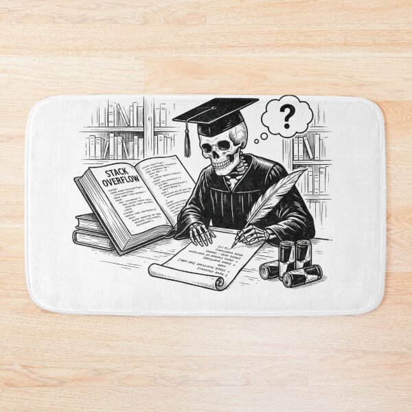 Item preview, Funny Skeleton Programmer Copying from Stack Overflow Retro designed and sold by EverBranz-stor.