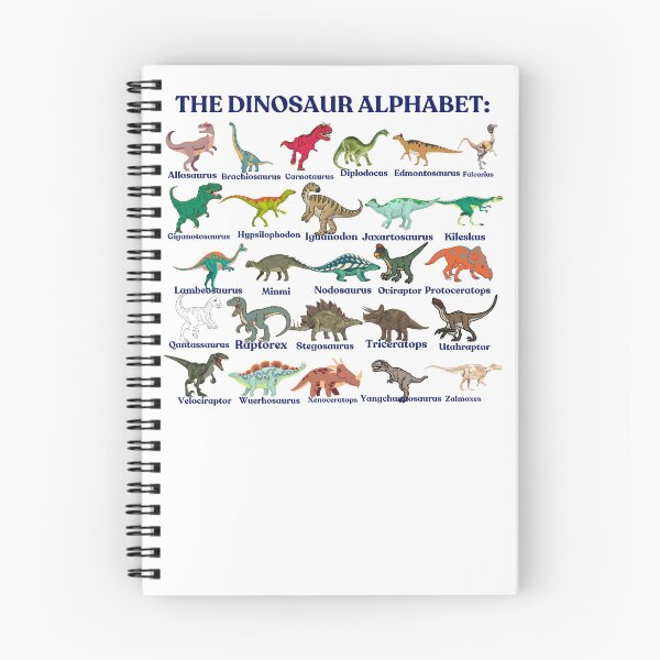 Item preview, The Dinosaurs Alphabet, dinosaurs, paleontology and science designed and sold by NoetherSym.