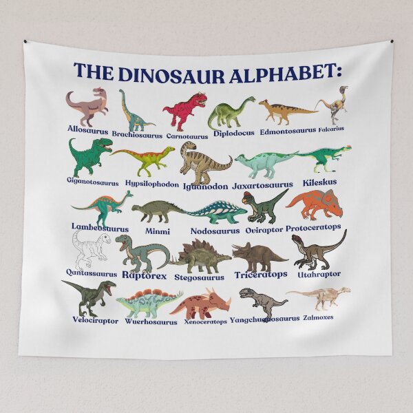Item preview, The Dinosaurs Alphabet, dinosaurs, paleontology and science designed and sold by NoetherSym.