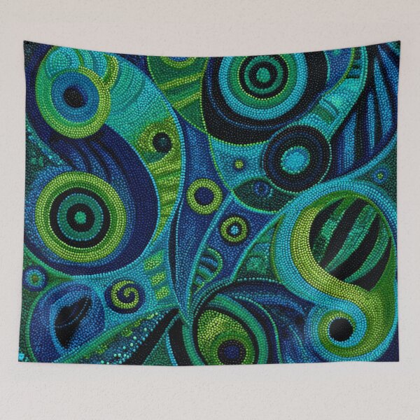 Item preview,  Aboriginal Art Print - Dot Painting designed and sold by ArtbyEricG.