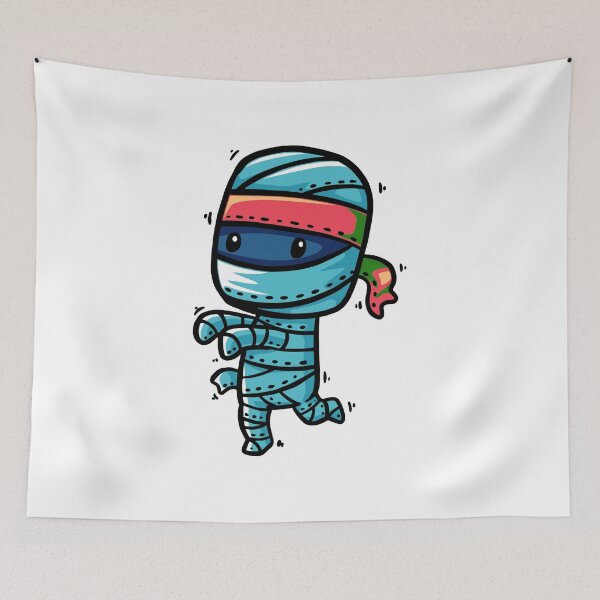 Item preview, Cute Ninja Mummy Cartoon – Kawaii Halloween Character designed and sold by Horrify.