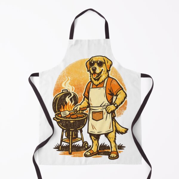 Item preview, BBQ Labrador Dad Retro Grill Gift designed and sold by PawPrintCustom.