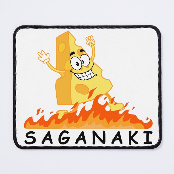 Item preview, Saganaki  - Greece greek food funny design designed and sold by wholigans.