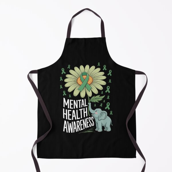 Item preview, Mental Health Elephant Flower Ribbon Awareness designed and sold by tiekanamac.