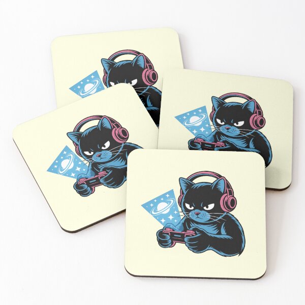 Item preview, Serious Gamer Cat with Holographic Projector designed and sold by Mr-wow.
