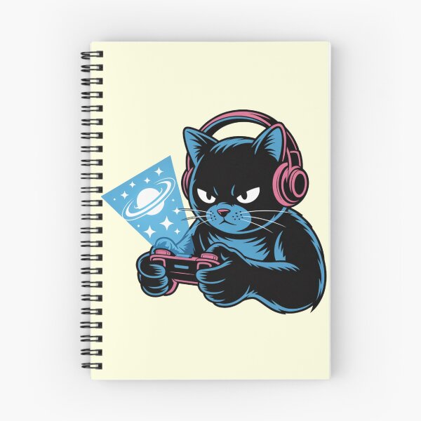 Item preview, Serious Gamer Cat with Holographic Projector designed and sold by Mr-wow.
