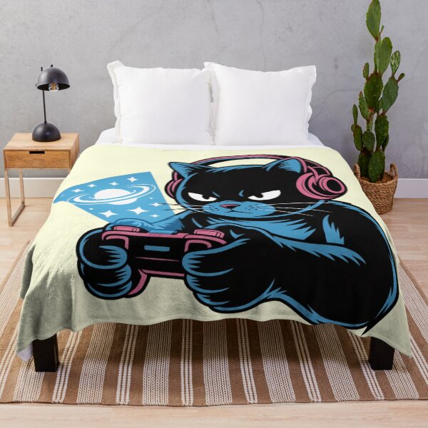 Item preview, Serious Gamer Cat with Holographic Projector designed and sold by Mr-wow.