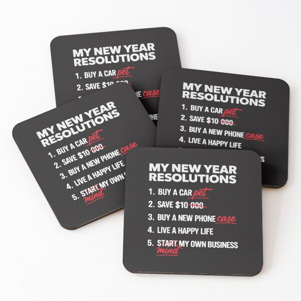 Item preview, Funny New Year Resolutions Optimism vs Reality Quote designed and sold by kiralynstration.