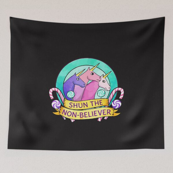 Item preview, Shun The Non Believer Pastel Unicorn Meme designed and sold by kiralynstration.