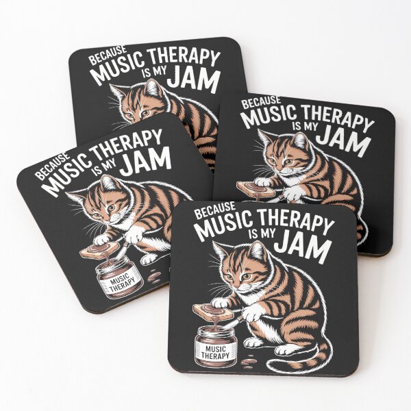 Item preview, Music Therapy Musical Therapist Cat Lovers designed and sold by tiekanamac.