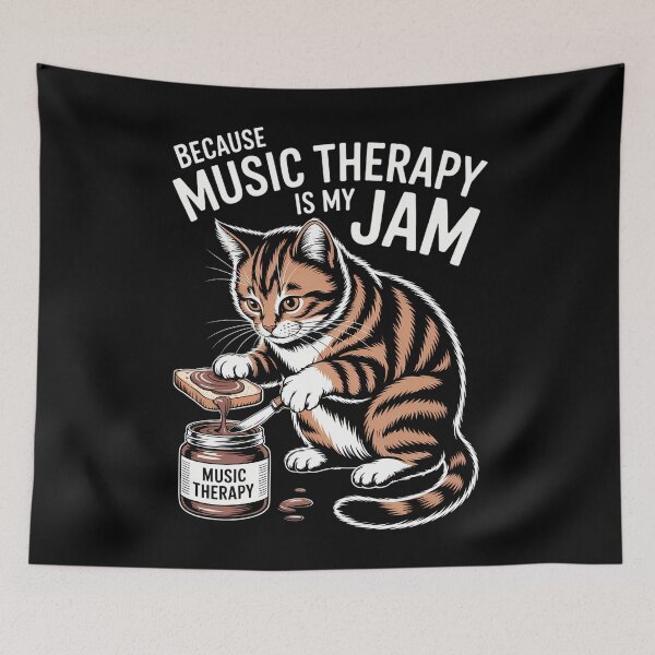Item preview, Music Therapy Musical Therapist Cat Lovers designed and sold by tiekanamac.