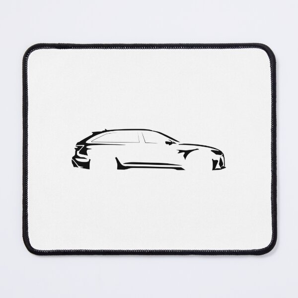 Item preview, RS6 Avant C8 (2021) Minimalist Car Silhouette (Black) designed and sold by FearnCreative.