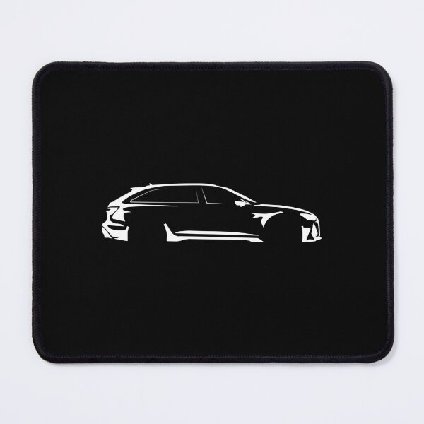 Item preview, RS6 Avant C8 (2021) Minimalist Car Silhouette (White) designed and sold by FearnCreative.
