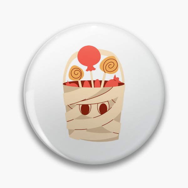 Item preview, Cute Mummy Candy Bucket – Kawaii Halloween Trick or Treat Art designed and sold by Horrify.