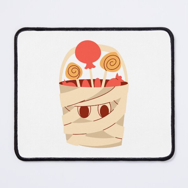 Item preview, Cute Mummy Candy Bucket – Kawaii Halloween Trick or Treat Art designed and sold by Horrify.