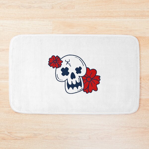 Item preview, Cute Floral Skull – Spooky Kawaii Gothic Flower Art designed and sold by Horrify.