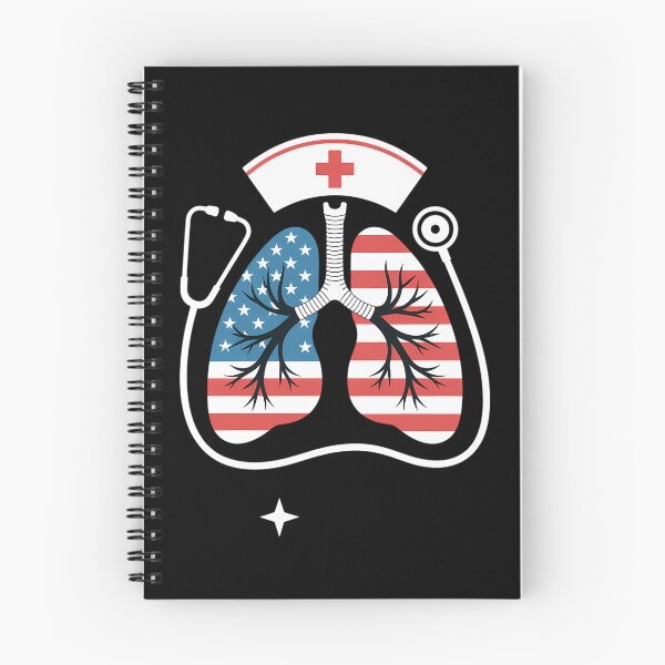 Item preview, Patriotic Lungs American Flag Respiratory Therapist designed and sold by tiekanamac.