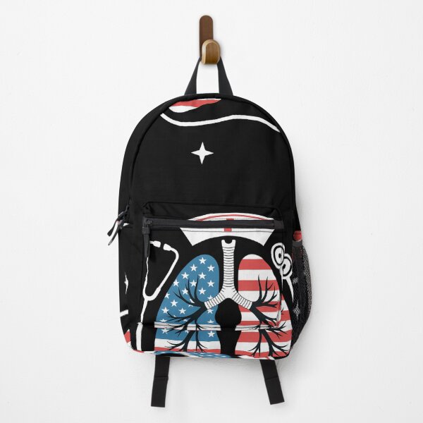 Item preview, Patriotic Lungs American Flag Respiratory Therapist designed and sold by tiekanamac.
