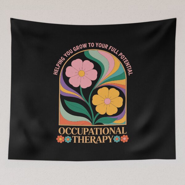 Item preview, Occupational Therapy Floral designed and sold by tiekanamac.