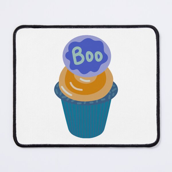 Item preview, Cute Boo Cupcake – Kawaii Halloween Dessert Illustration designed and sold by Horrify.