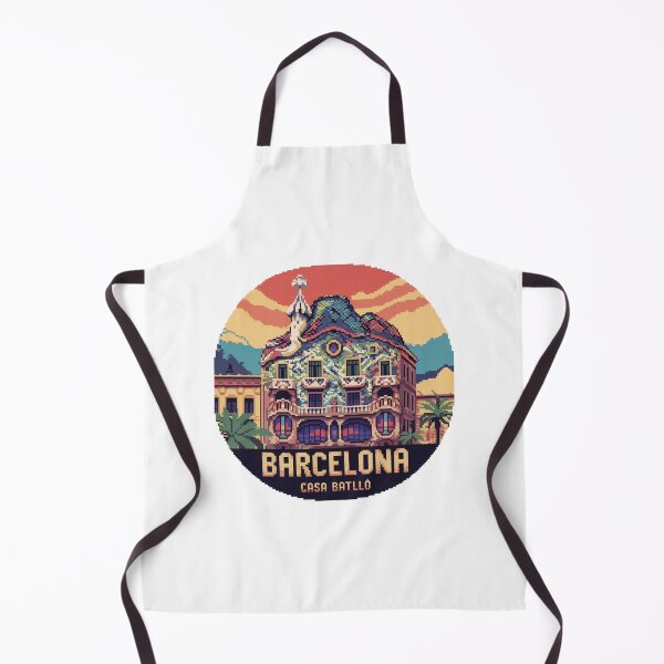 Item preview, Barcelona Casa Batlló Pixel Art - Antoni Gaudí Modernism Architecture designed and sold by CircinusStore.