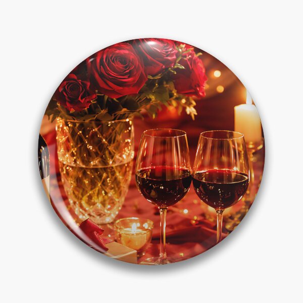 Item preview, A fairy-tale castle glowing with Valentine lights, magical night scene. designed and sold by MagicMaker1984.