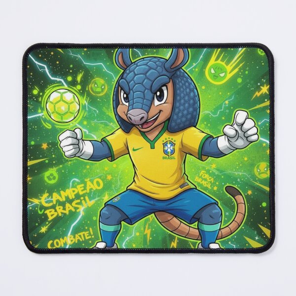 Item preview, Fuleco Brazil Football Mascot shirt designed and sold by Kikaytv.com.