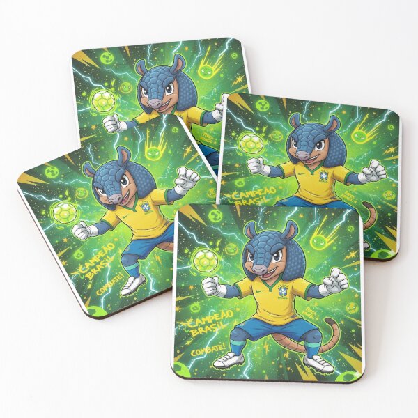 Item preview, Fuleco Brazil Football Mascot shirt designed and sold by Kikaytv.com.