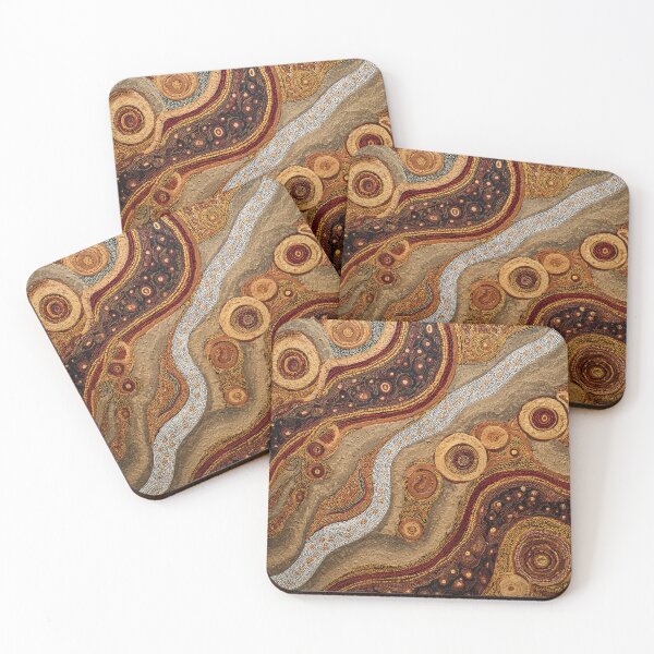 Item preview, Aboriginal Art Print - Dot Painting designed and sold by ArtbyEricG.
