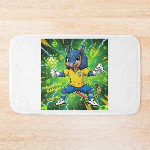 Item preview, Fuleco Brazil Football Mascot shirt designed and sold by Kikaytv.com.