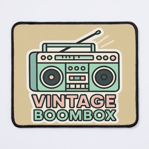 Item preview, Vintage Boombox – Retro Street Audio Illustration designed and sold by |TRSSHOP|.