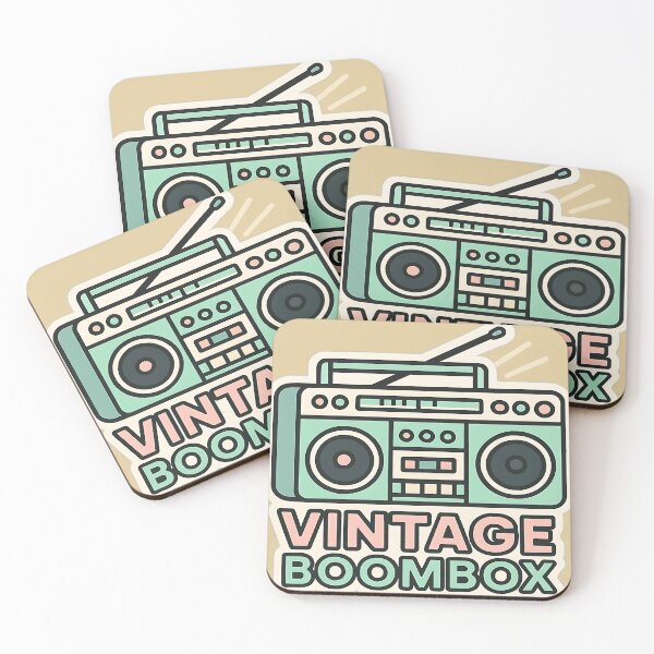 Item preview, Vintage Boombox – Retro Street Audio Illustration designed and sold by |TRSSHOP|.