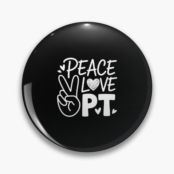 Item preview, Peace Love PT Physical Therapist Therapy designed and sold by lilensgavadur.