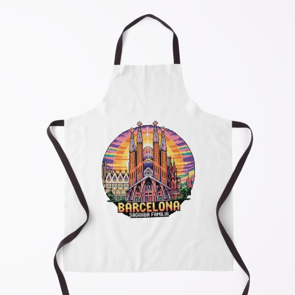 Item preview, Sagrada Familia Barcelona Pixel Art - Gaudí Cathedral Architecture Retro Design designed and sold by CircinusStore.