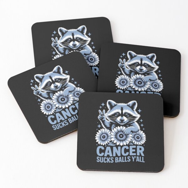 Item preview, Raccoon Sarcastic Cancer Funny Chemo Cancer Awareness designed and sold by lilensgavadur.