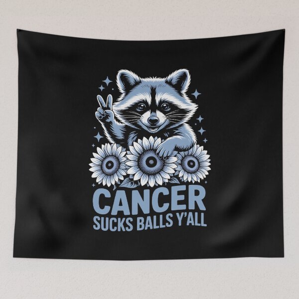 Item preview, Raccoon Sarcastic Cancer Funny Chemo Cancer Awareness designed and sold by lilensgavadur.