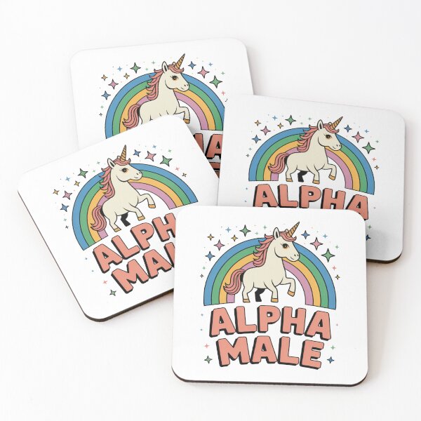 Item preview, Alpha Male Unicorn Rainbow designed and sold by MonkiFlipp.